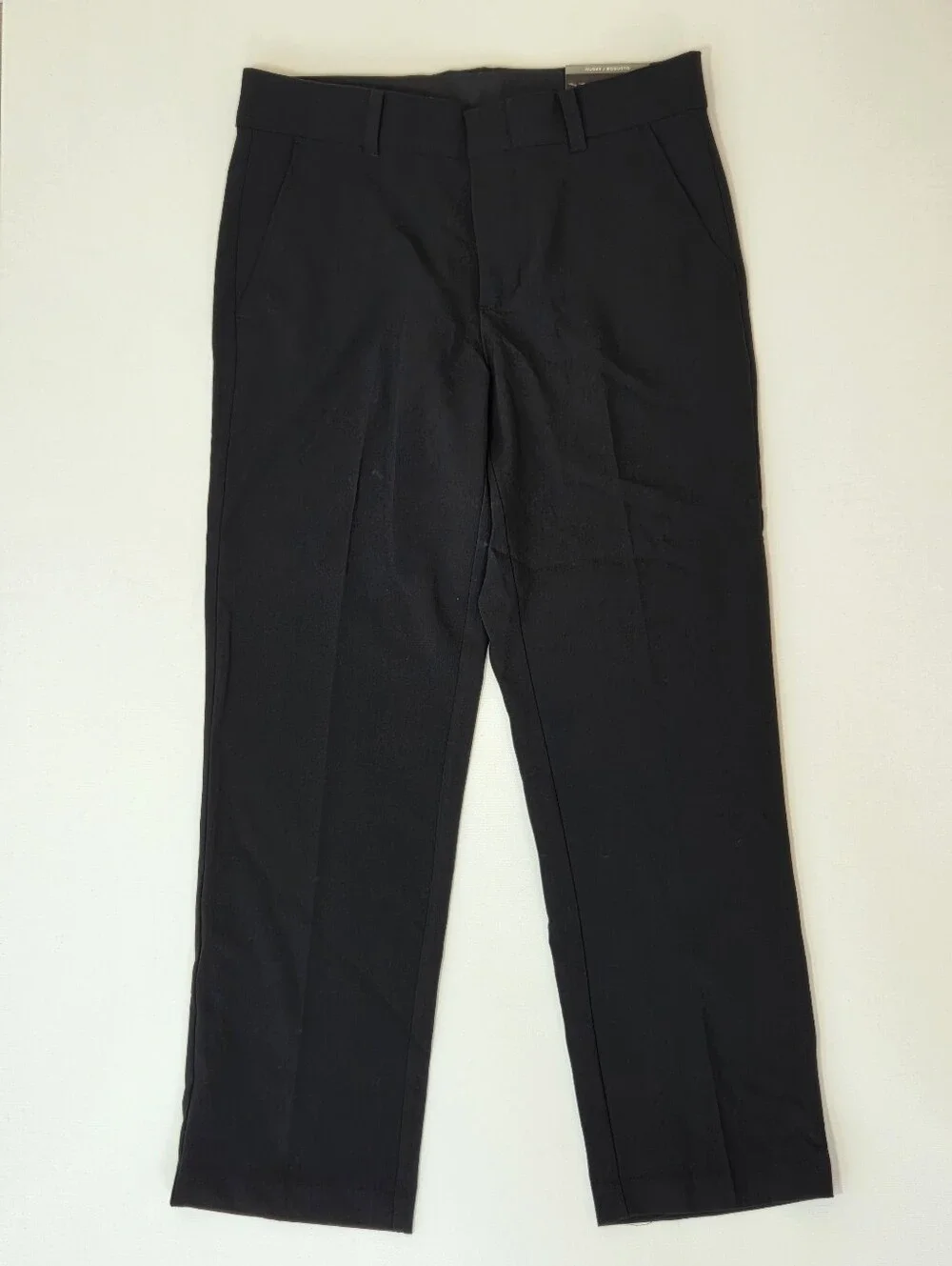 Van Heusen Boys 10 Husky Black FLEX Stretch Dress Pants NWT